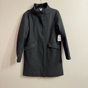 New with Tags Time and Tru Women’s Faux Wool Funnel Neck Coat | Size Large